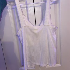 H&M white cropped tank